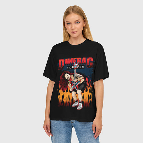 Женская футболка оверсайз Pantera: Dimetag Forever / 3D-принт – фото 3