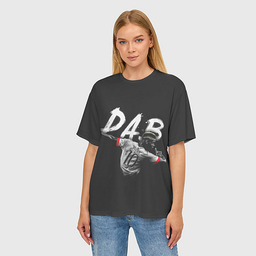 Женская футболка оверсайз Paul Pogba: Dab / 3D-принт – фото 3
