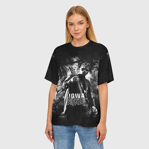 Женская футболка оверсайз Slipknot: Iowa / 3D-принт – фото 3