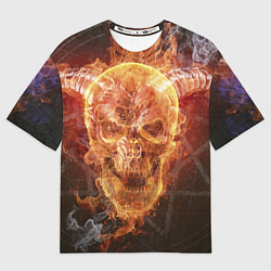 Футболка оверсайз женская Дьявол, цвет: 3D-принт