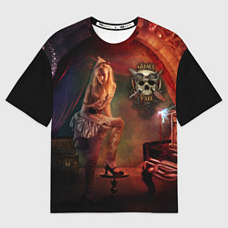 Женская футболка оверсайз Abney Park rock