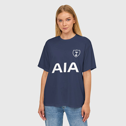 Женская футболка оверсайз Tottenham FC: Kein Away 17/18 / 3D-принт – фото 3