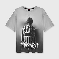 Женская футболка оверсайз Pharaoh: Black side