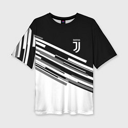 Женская футболка оверсайз FC Juventus: B&W Line
