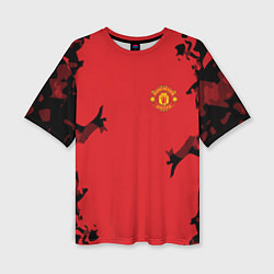 Футболка оверсайз женская FC Manchester United: Red Original, цвет: 3D-принт