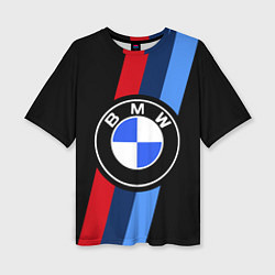 Футболка оверсайз женская BMW 2021 M SPORT БМВ М СПОРТ, цвет: 3D-принт