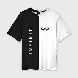 Женская футболка оверсайз Infiniti: Black & White