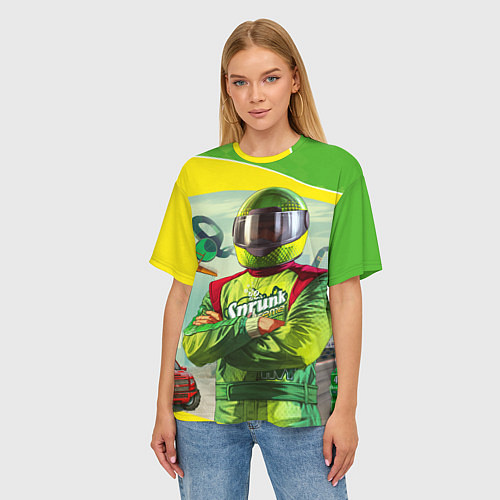Женская футболка оверсайз GTA V: Online Racer / 3D-принт – фото 3