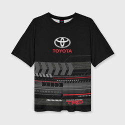 Футболка оверсайз женская Toyota TRD, цвет: 3D-принт