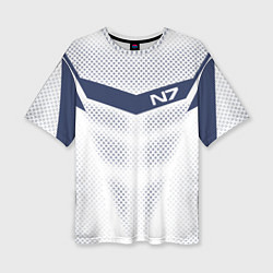 Женская футболка оверсайз N7: White Armor