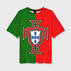 Футболка оверсайз женская Сборная Португалии, цвет: 3D-принт