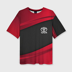 Футболка оверсайз женская Toyota: Red Sport, цвет: 3D-принт