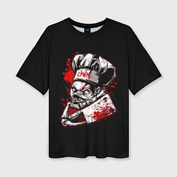 Женская футболка оверсайз Pudge Chef