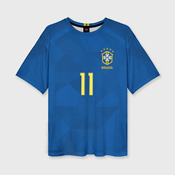 Женская футболка оверсайз Coutinho Away WC 2018