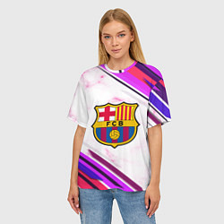 Футболка оверсайз женская Barcelona, цвет: 3D-принт — фото 2