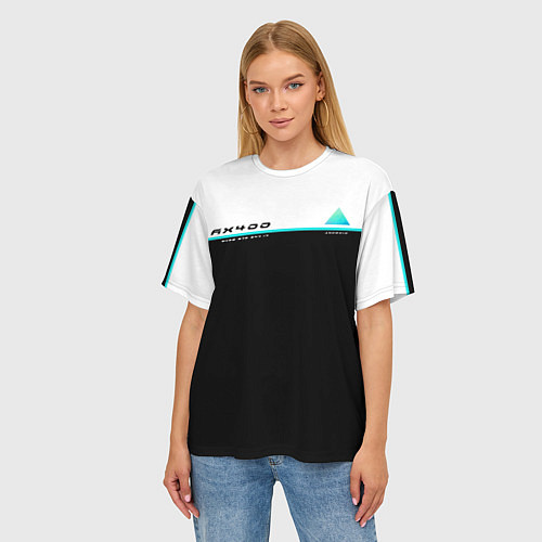 Женская футболка оверсайз Detroit: AX400 / 3D-принт – фото 3