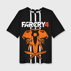 Футболка оверсайз женская Far Cry 4: Orange Elephant, цвет: 3D-принт