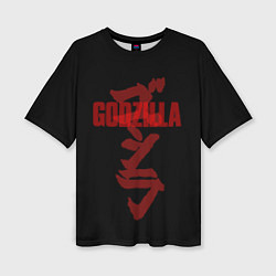 Футболка оверсайз женская Godzilla: Hieroglyphs, цвет: 3D-принт