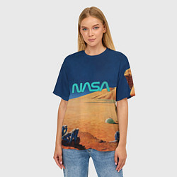 Футболка оверсайз женская NASA on Mars, цвет: 3D-принт — фото 2