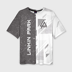 Футболка оверсайз женская Linkin Park: Grey Form, цвет: 3D-принт