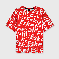 Футболка оверсайз женская Esketit Pattern, цвет: 3D-принт