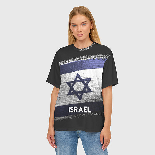 Женская футболка оверсайз Israel Style / 3D-принт – фото 3