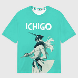 Футболка оверсайз женская Куросаки Ичиго, цвет: 3D-принт