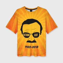 Футболка оверсайз женская Stan Lee 1922-2018, цвет: 3D-принт