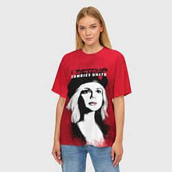 Футболка оверсайз женская Zombies Unite - Оливия Мур, цвет: 3D-принт — фото 2