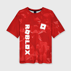 Женская футболка оверсайз ROBLOX: Red Style