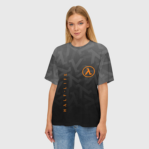 Женская футболка оверсайз Half-Life / 3D-принт – фото 3