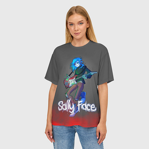 Женская футболка оверсайз Sally Face: Rock Star / 3D-принт – фото 3
