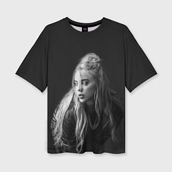 Футболка оверсайз женская Billie Eilish: Black Fashion, цвет: 3D-принт