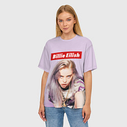 Футболка оверсайз женская Billie Eilish: Bored, цвет: 3D-принт — фото 2