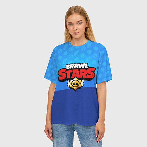 Женская футболка оверсайз Brawl Stars / 3D-принт – фото 3