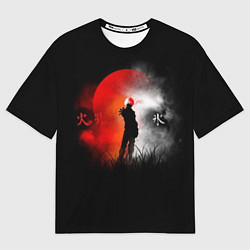 Женская футболка оверсайз Лед и огонь Ice and Fire