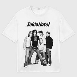 Женская футболка оверсайз Tokio Hotel pop rock band