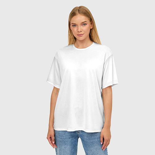 Женская футболка оверсайз Без дизайна / 3D-принт – фото 3