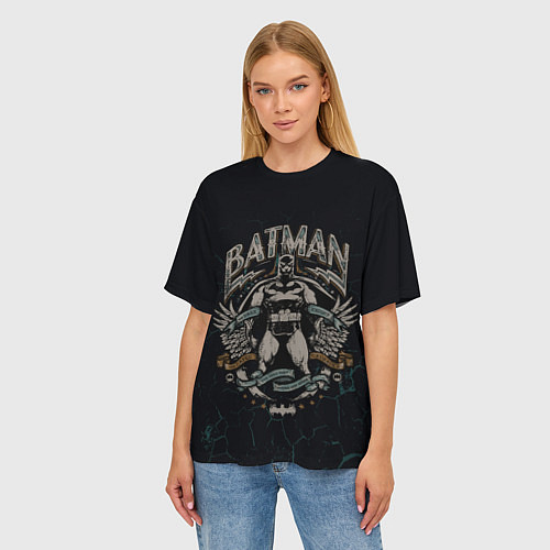Женская футболка оверсайз Batman / 3D-принт – фото 3