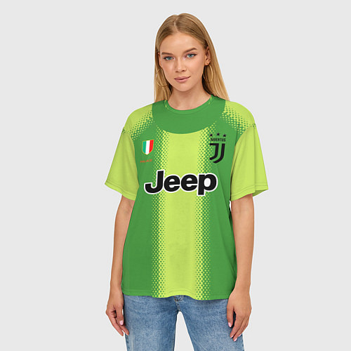 Женская футболка оверсайз Buffon Palace away 19-20 / 3D-принт – фото 3