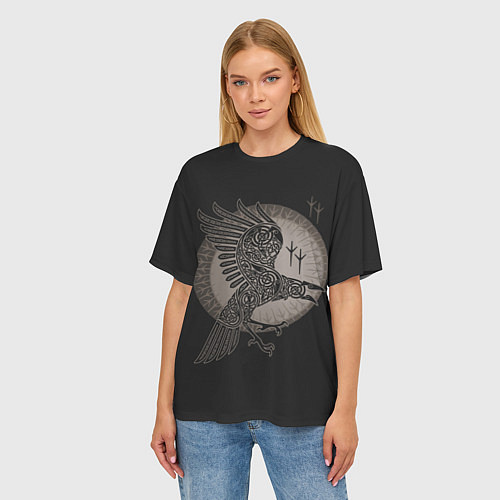 Женская футболка оверсайз Vikings / 3D-принт – фото 3