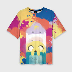 Женская футболка оверсайз Adventure Time