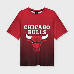 Женская футболка оверсайз CHICAGO BULLS