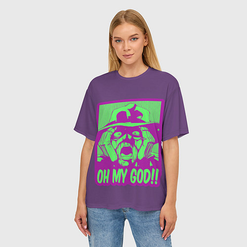 Женская футболка оверсайз Oh my good!! / 3D-принт – фото 3