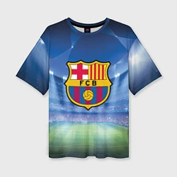 Женская футболка оверсайз FC Barcelona