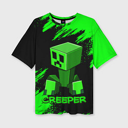 Футболка оверсайз женская MINECRAFT CREEPER, цвет: 3D-принт