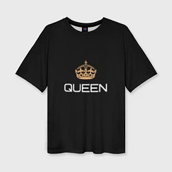 Женская футболка оверсайз Королева