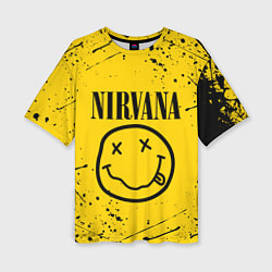 Футболка оверсайз женская NIRVANA, цвет: 3D-принт