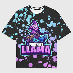 Футболка оверсайз женская Fortnite LLAMA, цвет: 3D-принт