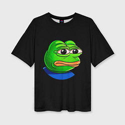 Женская футболка оверсайз Frog
